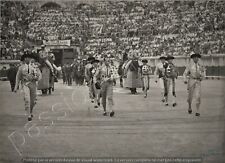 paseo aux arènes de NIMES DOMINGUIN ORTEGA  corrida tauromachie Bullfighting 