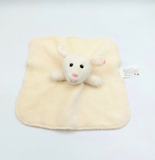 Doudou plat mouton écru crème Tomawak Editions 2016 yeux noirs nez rose