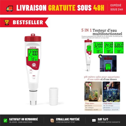 Testeur piscine en 1 - testeur, 5