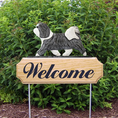 Panneau bienvenue bois - en,