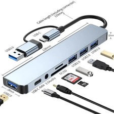 Hub USB C 8 en 2 USB 3.0