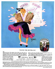 Affiche Pin-Up Retro Épicerie 1940s Food Shop Art - 12X16/16X20/18X24/24X36