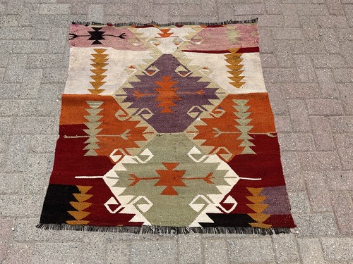 Tapis 3x4 petit kilim - , vintage
