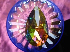 Pendentif larme en cristal à