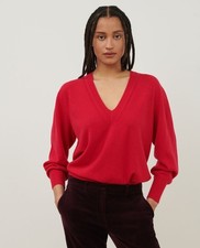 Pull col V en cachemire Marque COMPTOIR DES COTONNIERS 