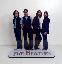 THE BEATLES - FIGURINE EN BOIS - 20 cm en carton de fibres viniyl/plot -...