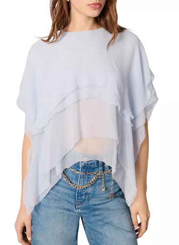 Maje cape effect ruffled - cape-effect,