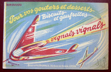 BUVARD - VIGNALS BISCUITS AVIONS - AVIATION - ILLUSTRATEUR - *?V.MARCHAL* -
