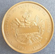 1967 - MEDAILLE du Centenaire du YACHT CLUB de FRANCE - TBE