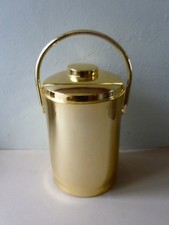 seau isotherme pour bouteille, en alu doré, Inalta Luxe, vintage années 60-70