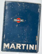 ANCIENNE TÔLE PORTE MENU MARTINI & ROSSI VERMOUTH 1948 BISTROT OLD MARTINI PLATE
