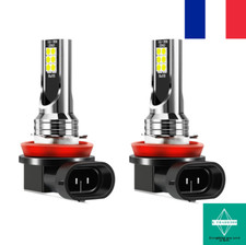 2x Ampoules Voitures Feux Phares Bulbs Cars White H11 H9 H8 LED 6000k Blanc Pur