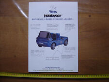 Brochure publicitaire AUTOMOBILE WARD Hobbycar Vehicule Amphibie