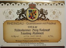 Etiquettes vins Allemagne