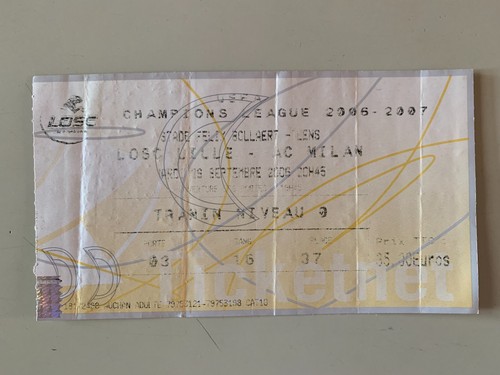 Ticket match ligue des - ticket,