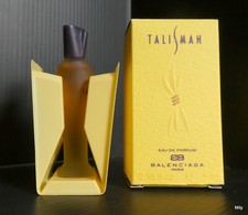 MINIATURE DE PARFUM  VINTAGE TALISMAN   BALENCIAGA  / bouchon VIOLET