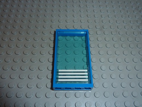 Porte fenetre lego - bleu, door