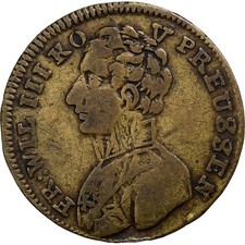 Allemagne, Jeton, Friedrich Wilhelm III, Laiton, TB