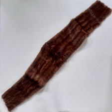 Col Écharpe en fourrure marron vintage