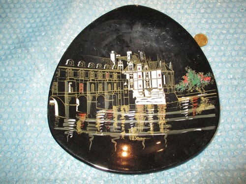 Assiette faïence noire - assiette,
