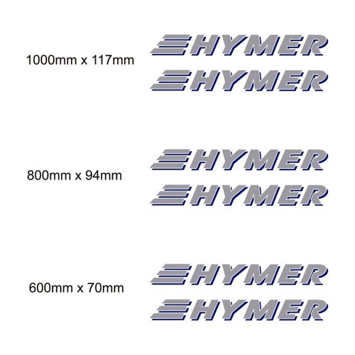 Set autocollants hymer caravan - autocollants,