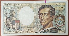 Billet 200 francs Montesquieu