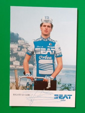 CYCLISME carte cycliste ROLAND LE CLERC équipe SEAT ORBEA 1986 Signée