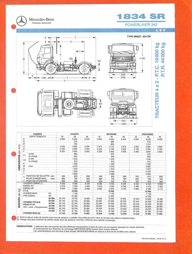 Mercedes trucks 1834 - /, sr