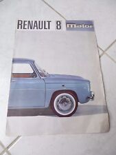 Renault 8 Major catalogue brochure dépliant prospekt sales commercial