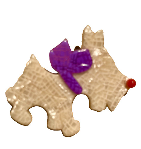 Broche chien scottish en - scottish,