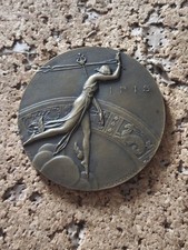 Médaille IRIS Messagère des dieux dans l'espace MdP par Dammann 1927 Bronze Rare