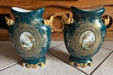 2 RARES vases porcelaine HACHE