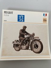 Peugeot 350 P115 GS 1934 carte moto de collection Atlas France