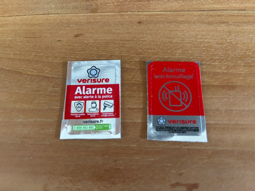 Plaque dissuasive alarme - dissuasive,