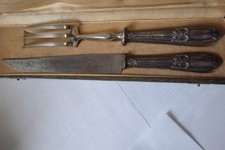 Coffret Service à gigot ancien- Manche en argent poinçon Minerve