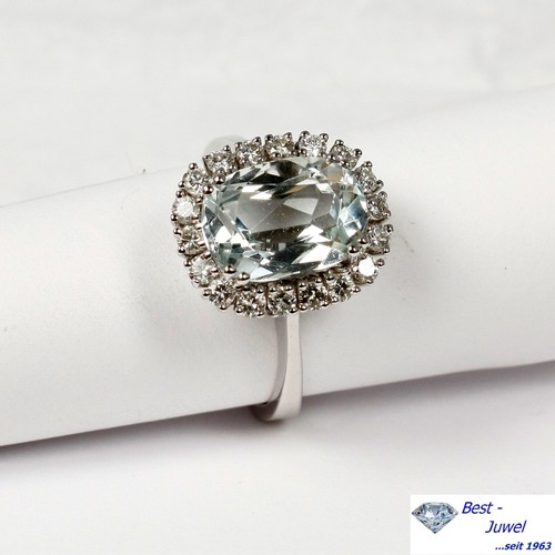 Bague blanc 585 14 - bague,