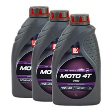 L'Huile De Moteur Lukoil Moto 4T Pro 56316061 SAE 10W-40 3 X 1 L Adly / Herchee