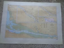 CARTE MARINE SHOM / Rivière Clyde - Côte ouest d' Ecosse  1980