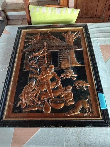 Grand tableau cuivre - grand,