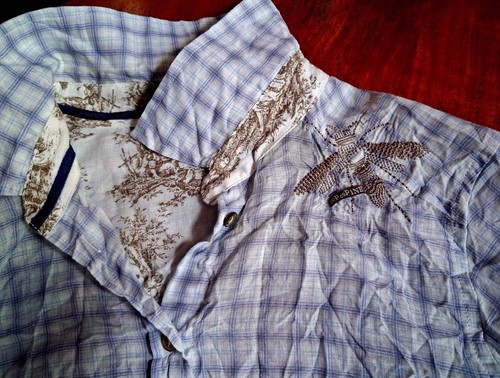 Chemise écossaise bleue - , et