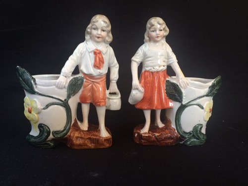 Antique porcelain petit paire - porcelain.,