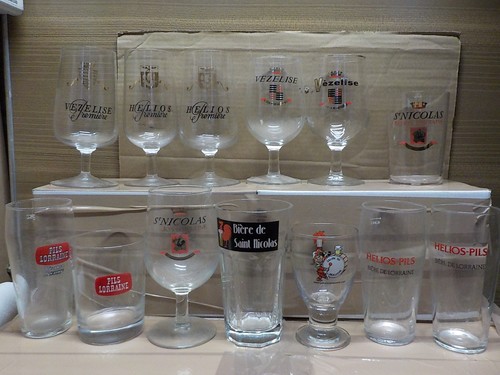 Verre ancien biere - 13,