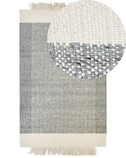 Tapis Gris et Blanc Cassé en