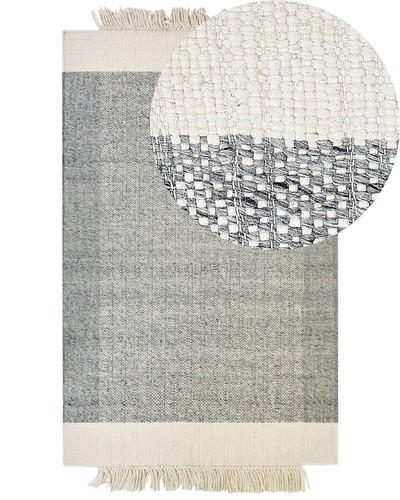 Tapis gris blanc - et, en