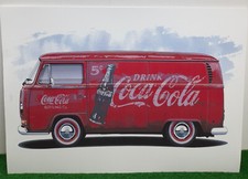 VOLKSWAGEN COMBI T2 - COCA COLA - AFFICHE POSTER
