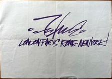 FUTURA 2000 - Rare Original Drawing/Tag - Fosters ICE Street Art - August 1995