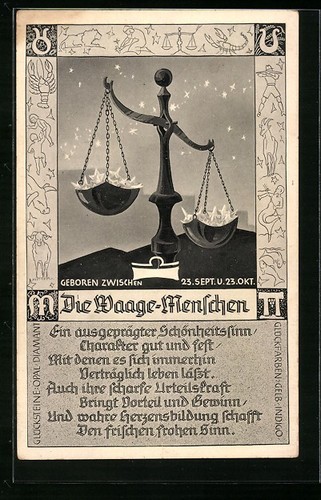 Carte postale signe - , du