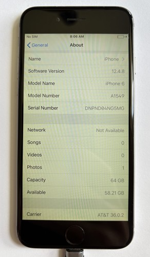 Apple iphone 64gb space - -,