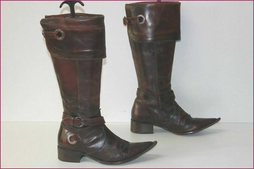 Minelli bottes pointues cuir - bottes,