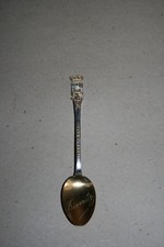 Petite cuillère à café en métal argenté et doré  (Biarritz)